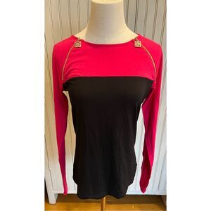 NWT Anne Klein zip shoulder top